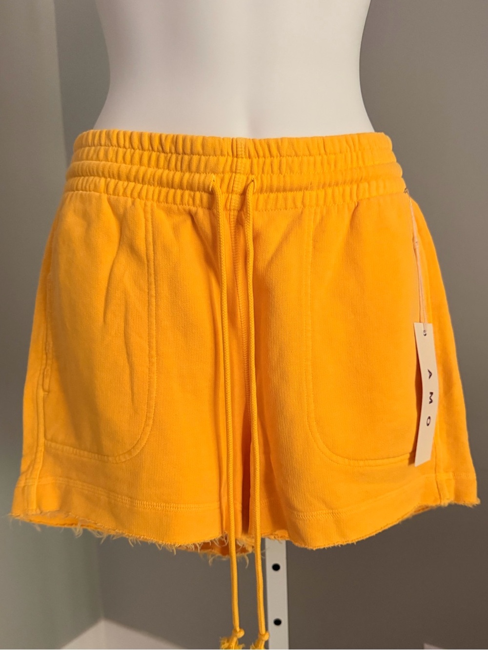 AMO Cutie Clementine Cutt Off Sweatshorts Shorts NWT